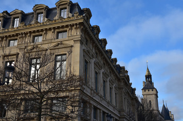 Fototapeta na wymiar Palais de l'île de la Cité à Paris, France