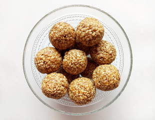 Sesame Sweet Balls an Indian Traditional Festival Food Item