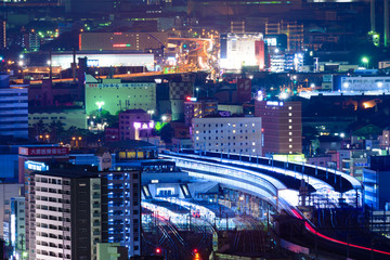 小倉駅周辺夜景（福岡県北九州市）