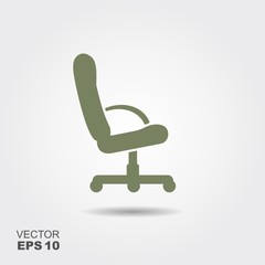 Chair. Flat vector icon