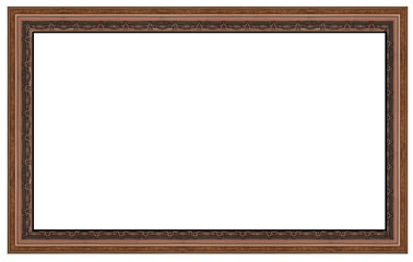 16:9 size frame brown