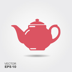 Teapot vector icon, tea symbol.