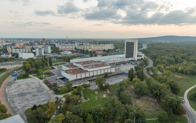 Bratislava cityscape with residential district, Slovakia.