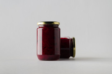 Pickled Beets Jar Mock-Up - Two Jars