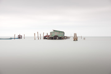 Fototapeta premium Venice fishing huts
