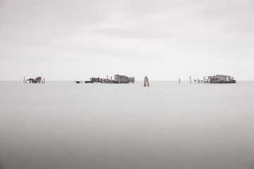 Fototapeta premium Venice fishing huts