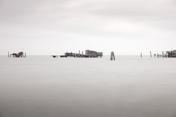 Venice fishing huts
