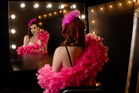 Pretty sexy girl in cabaret
