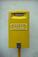 A mailbox from the Vatican. Written: 