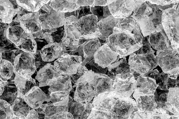 Ice cubes on black background. © stone36