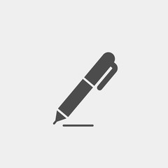 Pen flat vector icon