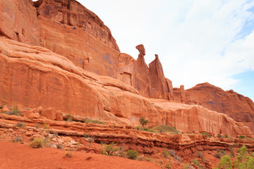 Panorama from Arches National Park, Utah. USA