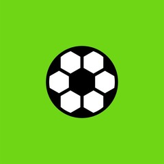 Obraz premium Soccer ball flat vector icon