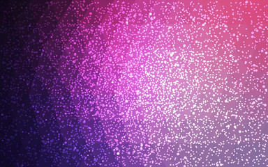 Light Purple vector christmas polygon background with snowflakes.