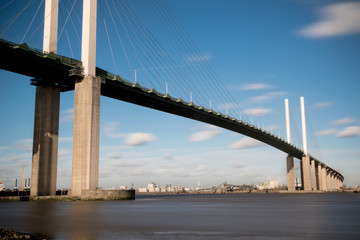 The Queen Elizabeth II bridge across the River Thames at Dartford
