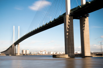 The Queen Elizabeth II bridge across the River Thames at Dartford
