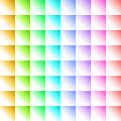Stock Illustration - Multi Colored Soft tones Square Background, 3D Illustration.