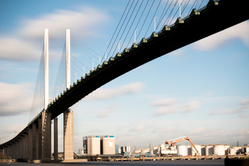 The Queen Elizabeth II bridge across the River Thames at Dartford