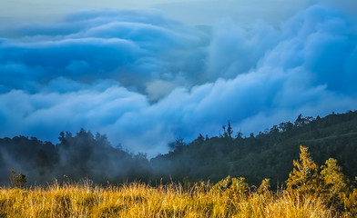 Fototapeta premium View from the Gunung Rinjani volcano