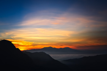 Dawn over Gunung Bromo in Java