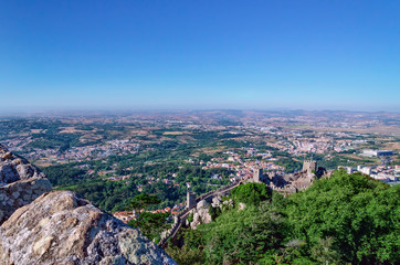 View from highest point of Moors Castle