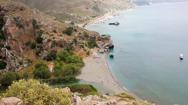 palm beach crete greece vai
