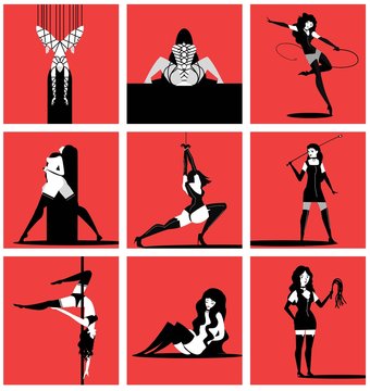 shibari bondage minimalist girls