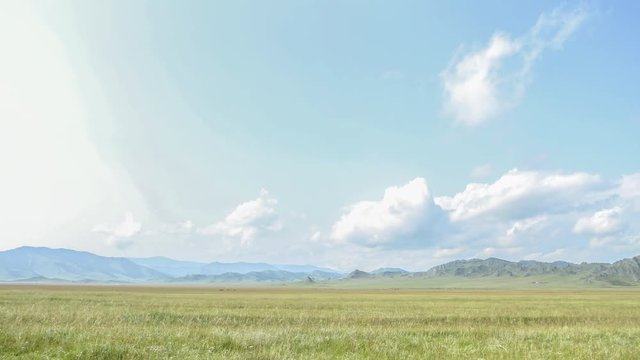 Green Valey Panorama. Nature Background