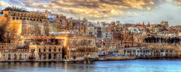 Muurstickers Malta, city of Valletta © julijacernjaka