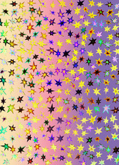 Colorful hologram stars that can be used for wallpaper, fashion, textile or backgrounds