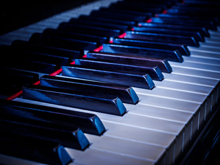 Grand piano keyboard