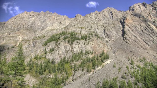 Time Lapse Of Mountain Side