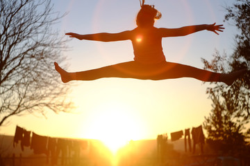 Sunset trampoline