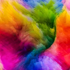 Rolgordijnen Mix van kleuren Rijken van digitale verf