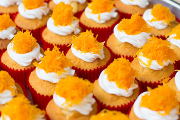 Gold Egg Yolk Thread Cakes, Thai call 'Cake Foi Tong