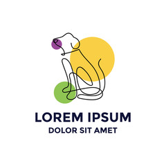 Dog - Simple Modern Dog Logo Template