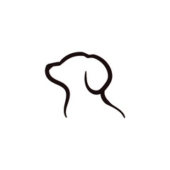 Obraz premium Dog - Simple Modern Dog Logo Template