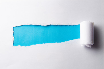 Torn paper with blank space for your message