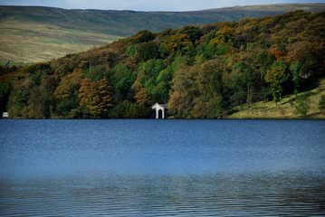 Malham Tarn lake, near Malham Cove in the Yorkshire Dales National Park
