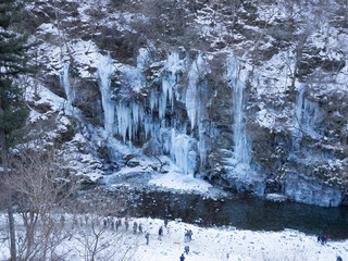 三十槌の氷柱