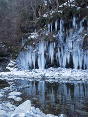 三十槌の氷柱