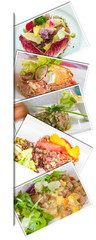 assortiment de tartares de poisson cru c