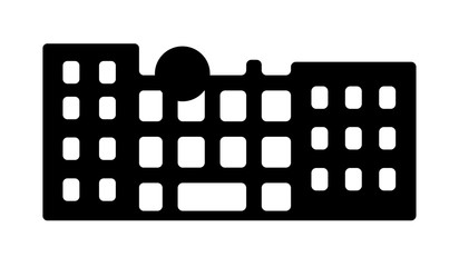 Naklejka premium Tokyo landmark building / architecture illustration (Fuji television building) 