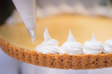 Lemon pie with meringue