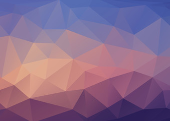 Abstract triangle background in blue tones