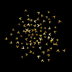 Vector Confetti Background Pattern. Element of design. Colorful arrows on a black background
