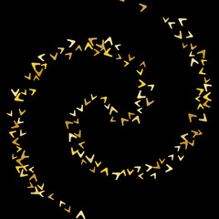 Vector Confetti Background Pattern. Element of design. Colorful arrows on a black background