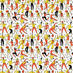 christmas pattern dance color