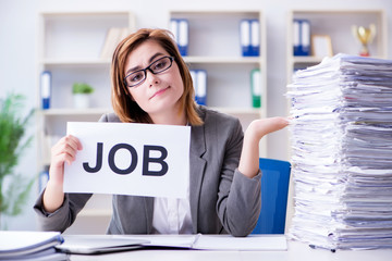 Businesswoman working in the office