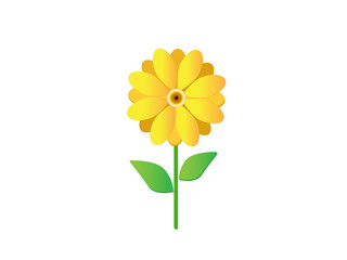 
Design icons vector illustration of a flower (chamomile, gerbera, aster,chrysanthemum). 